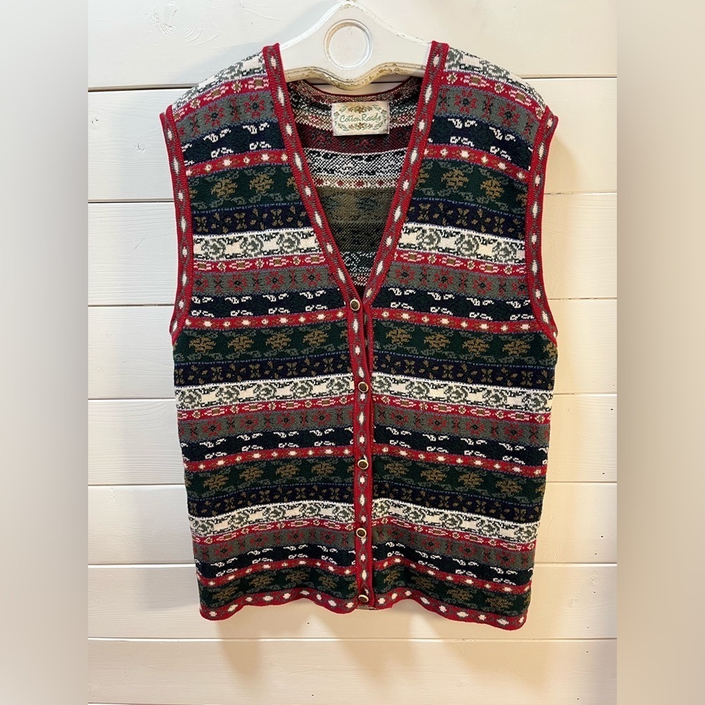❣️COTTON ROAD – Grandma Style Knit Vest (Size L)